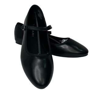 New! Tahari Vienna Black Faux Leather Slip On Ballet Women’s Flats Various Size